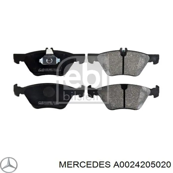 Колодки Mercedes A0024205020 цена, от 19.73 USD