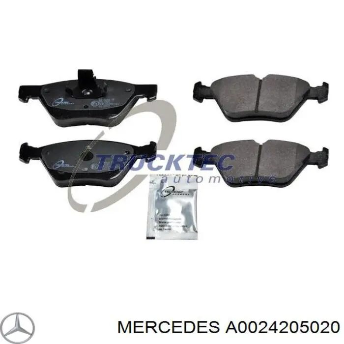Купить A0024205020 Mercedes Колодки тормозные