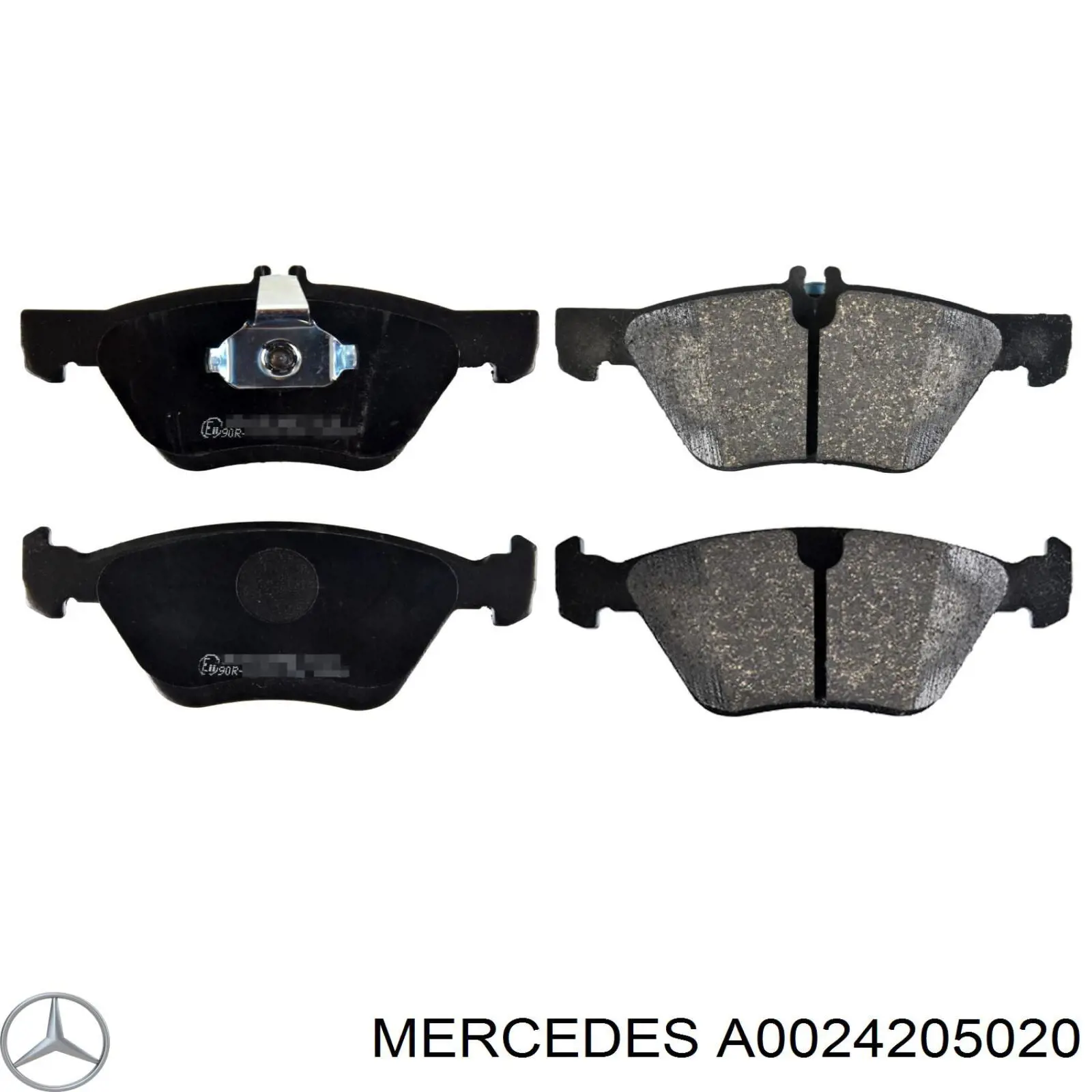 A0024205020 Mercedes колодки тормозные передние дисковые