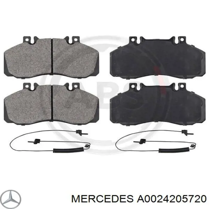 A0024205720 Mercedes Колодки тормозные дисковые комплект