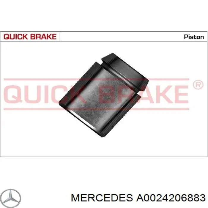 A0024206883 Mercedes suporte do freio traseiro direito