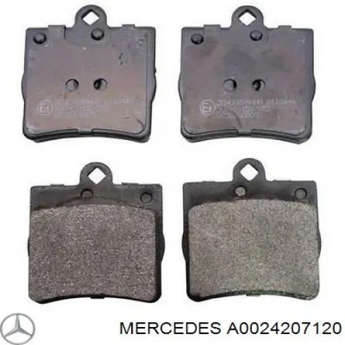 Задние тормозные колодки A0024207120 Mercedes