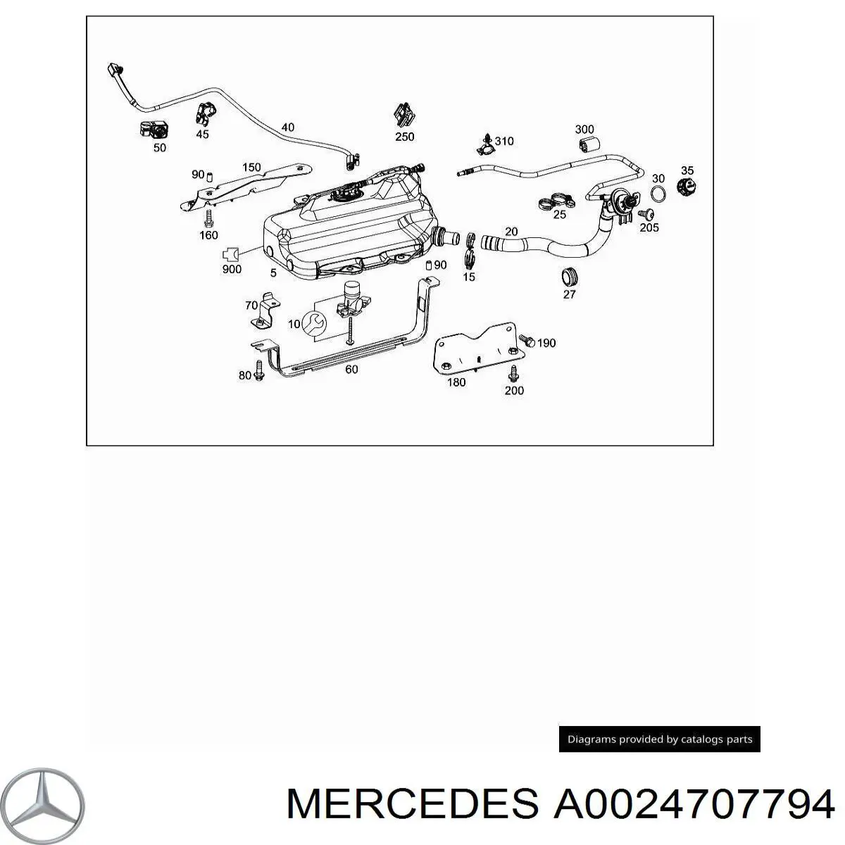Купить A0024707794 Mercedes Насос AD BLUE