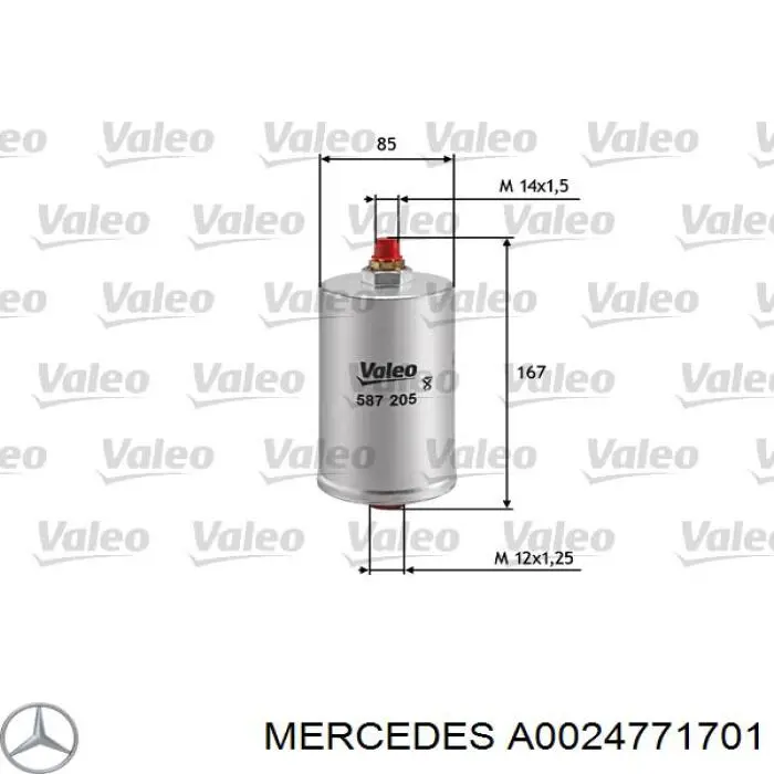 Топливный фильтр A0024771701 Mercedes