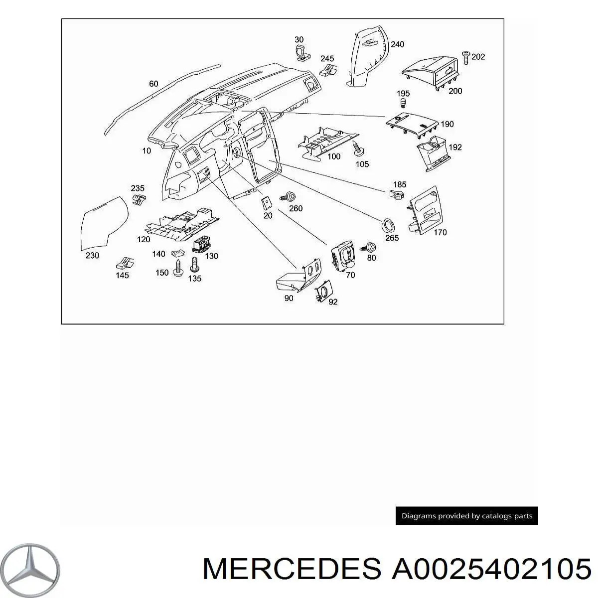  Mercedes A0025402105 цена, от 5.07 USD