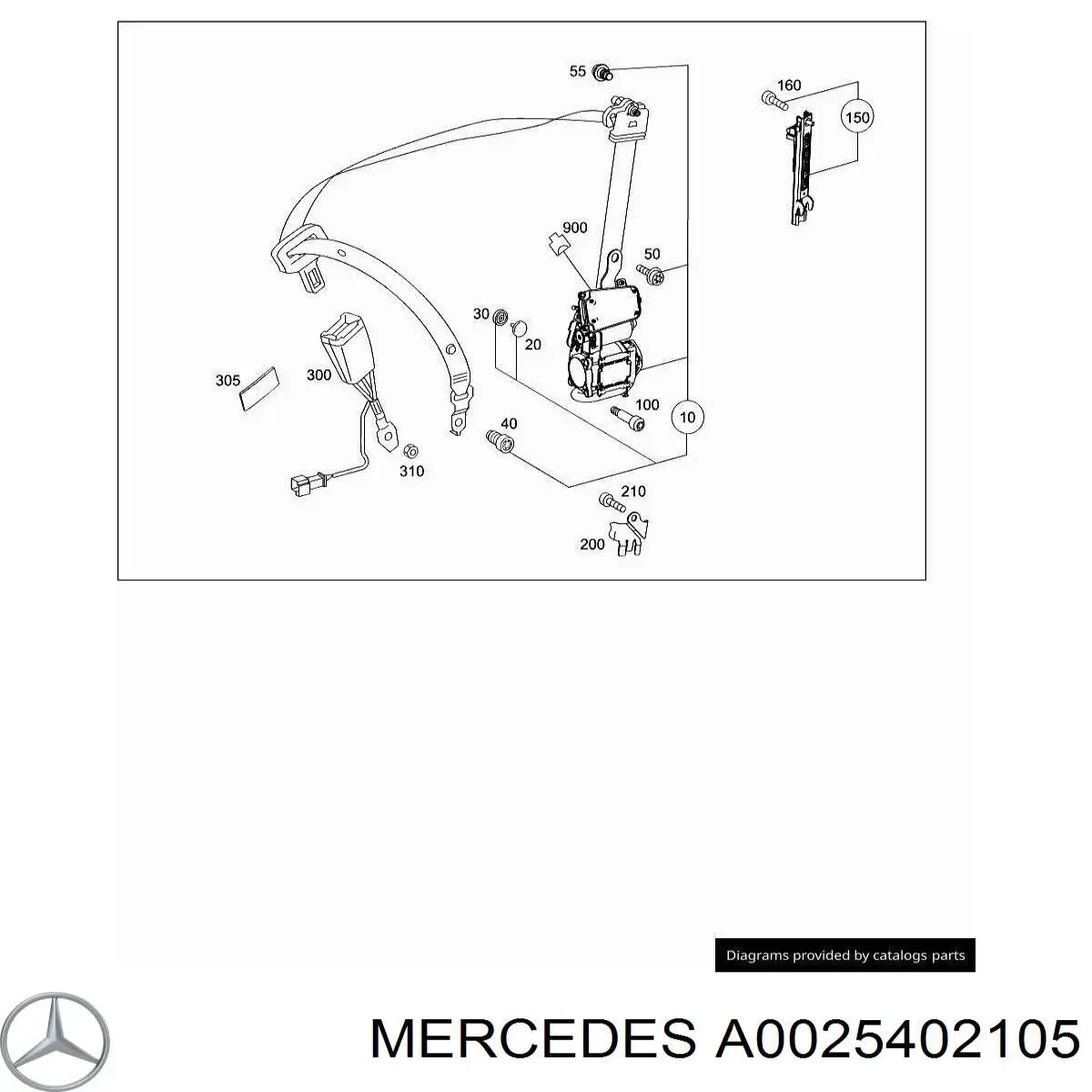 Купить A0025402105 Mercedes 