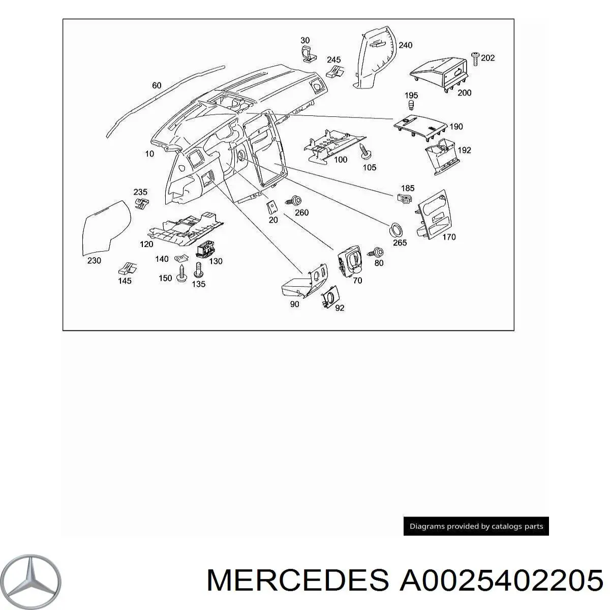 Купить A0025402205 Mercedes 