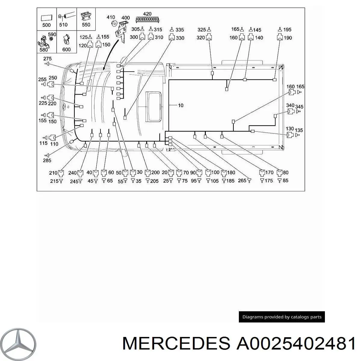 A0025402481 Mercedes 