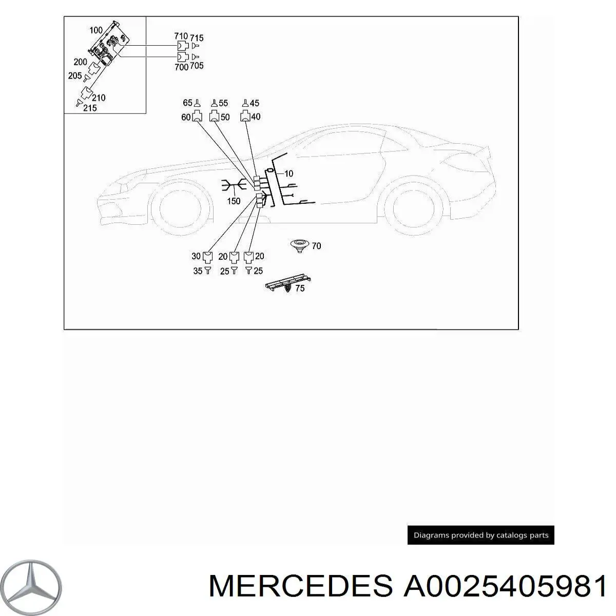  Mercedes A0025405981 цена, от 17.86 USD