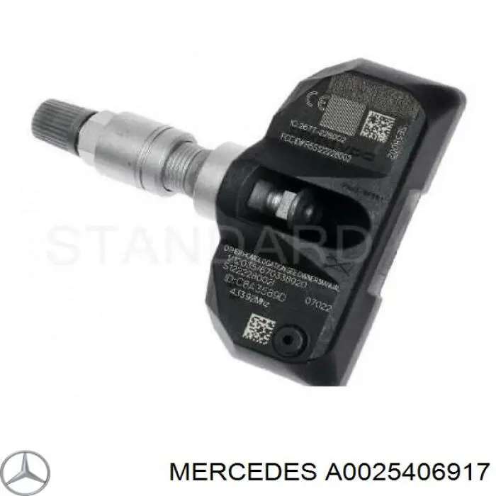 A0025406917 Mercedes датчик давления воздуха в шинах