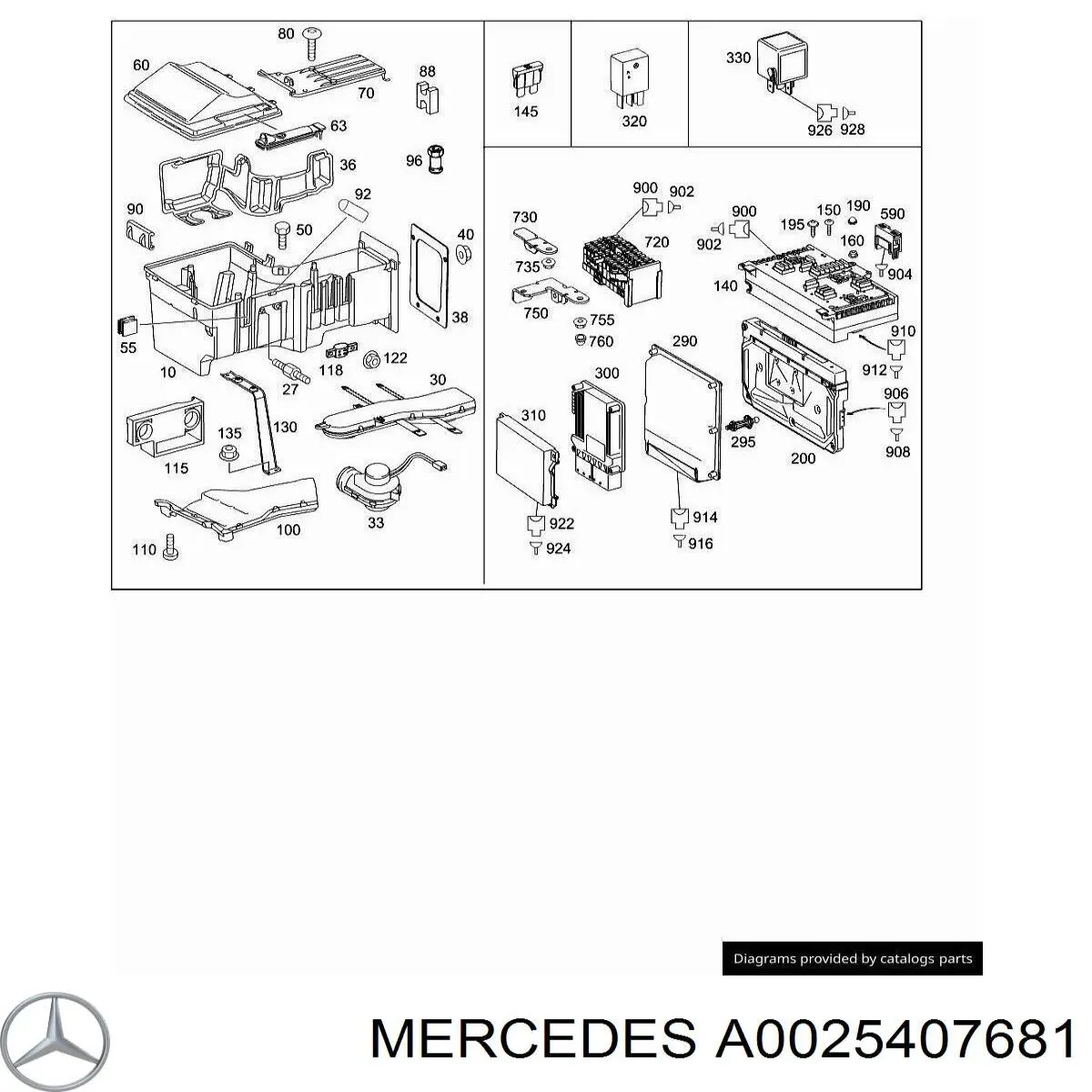 A0025407681 Mercedes 