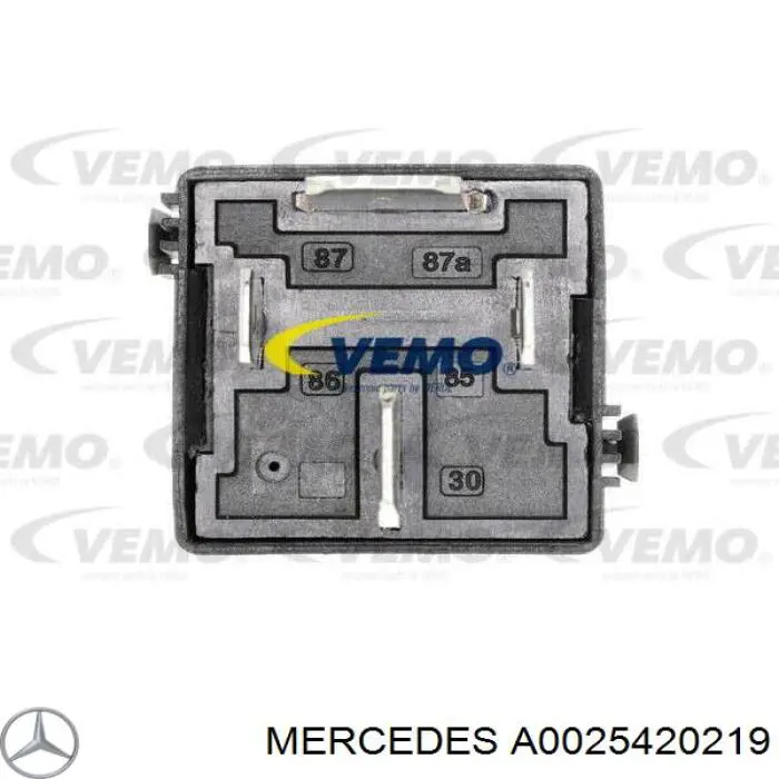 A0025420219 Mercedes relê de bomba de gasolina elétrica