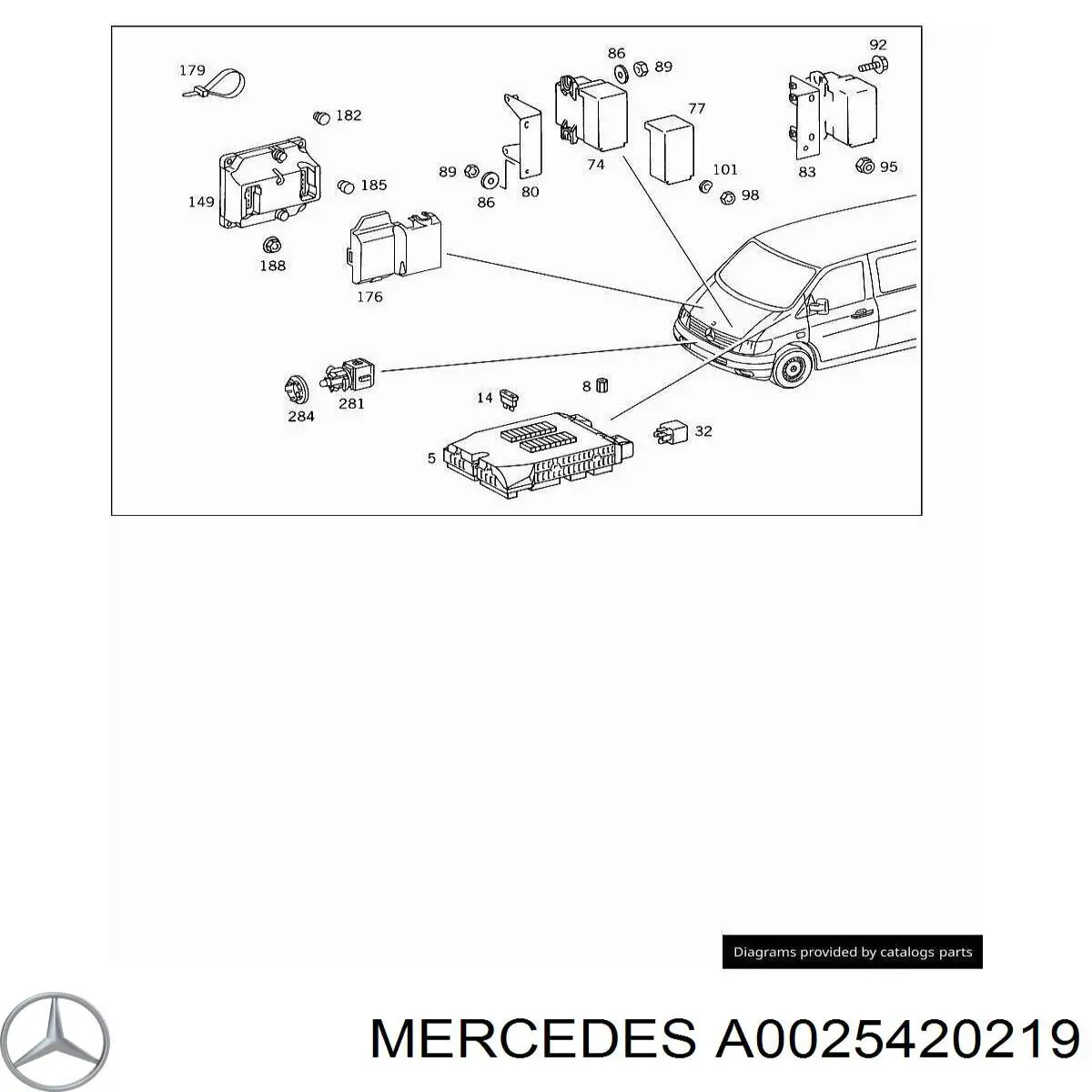 Купить A0025420219 Mercedes Реле бензонасоса