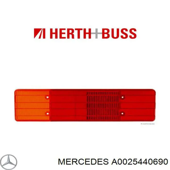 Стекло фонаря заднего левого A0025440690 Mercedes