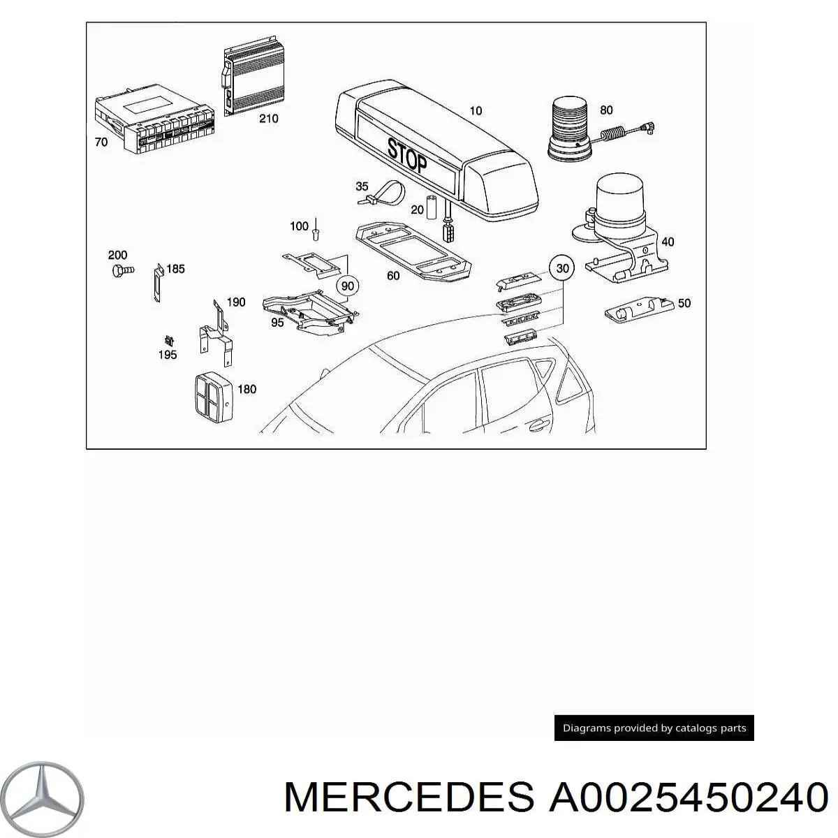 A0025450240 Mercedes 