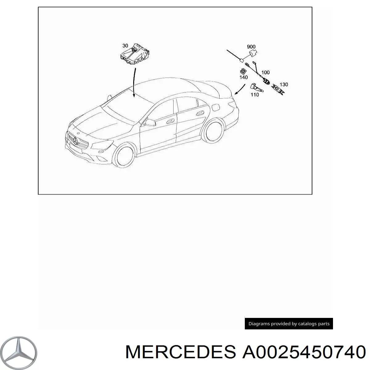 A0025450740 Mercedes 