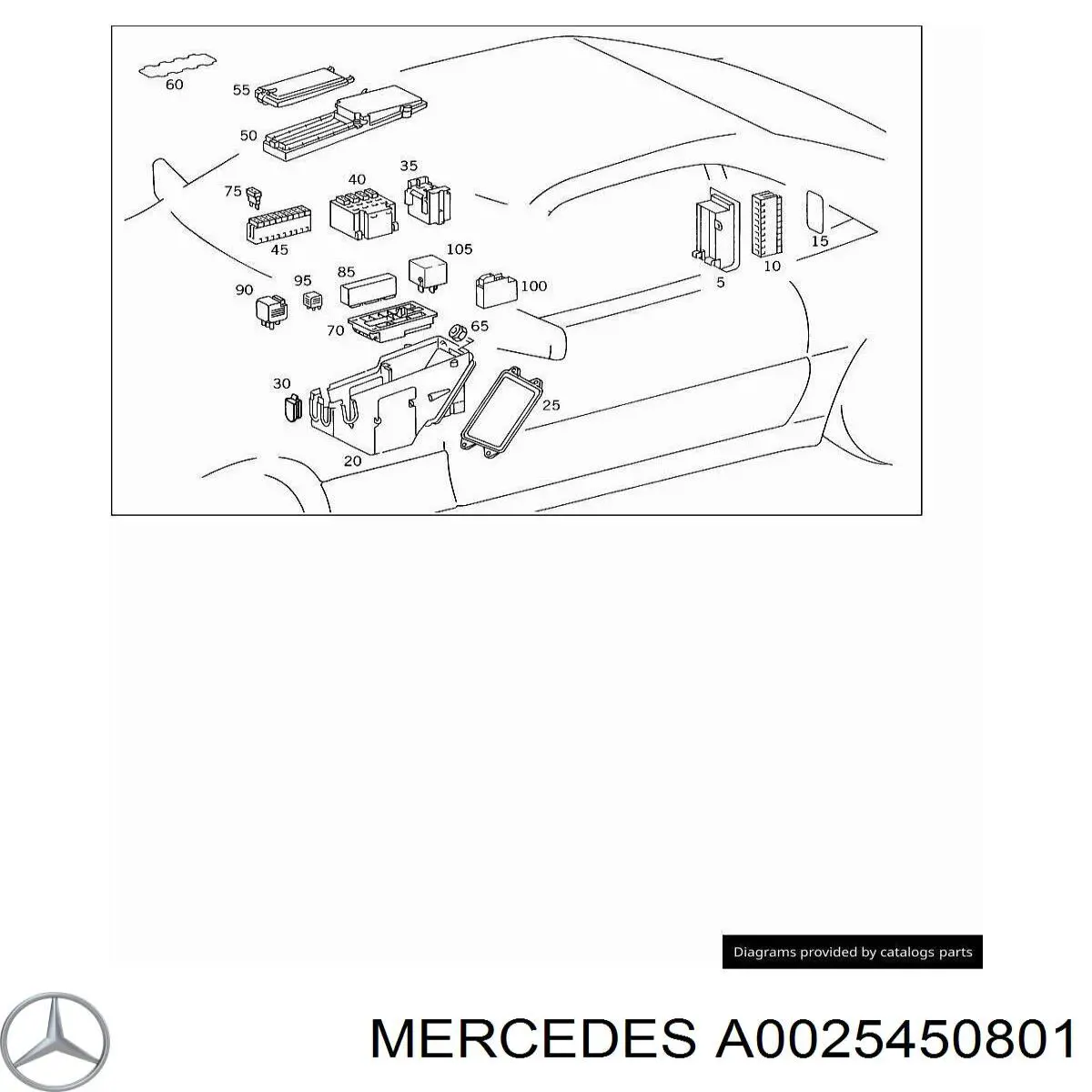 A0025450801 Mercedes 