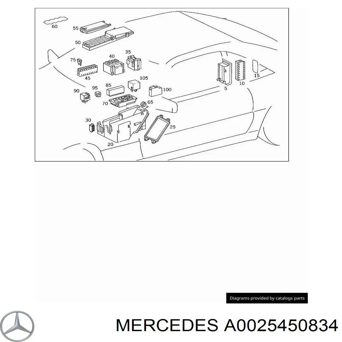 A0025450834 Mercedes 