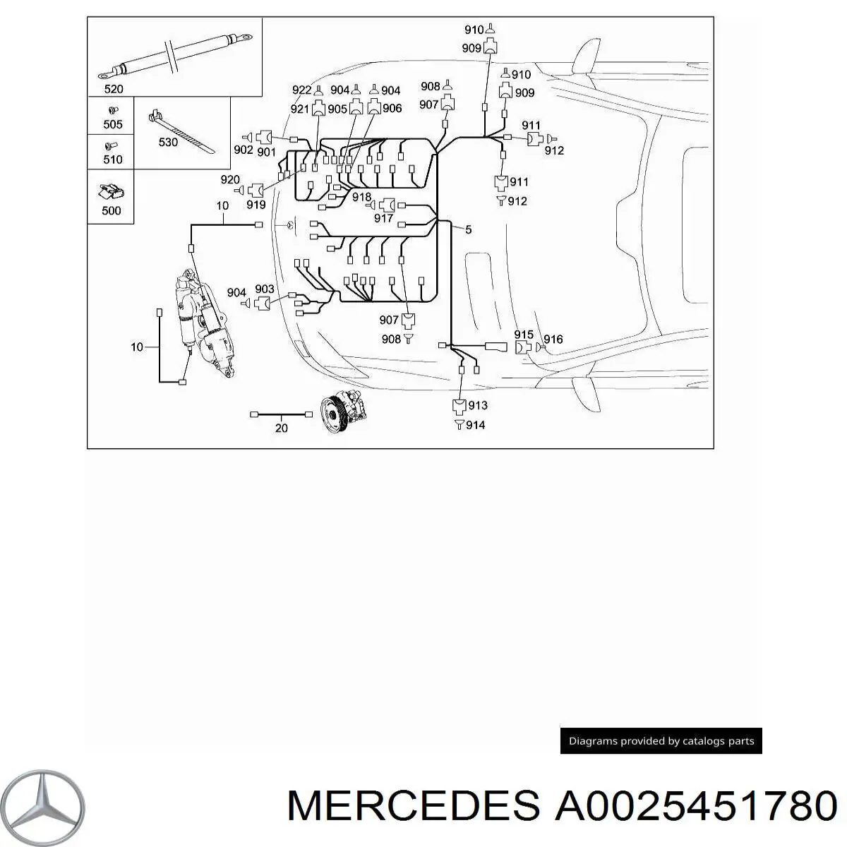  Mercedes A0025451780 цена, от 1.61 USD