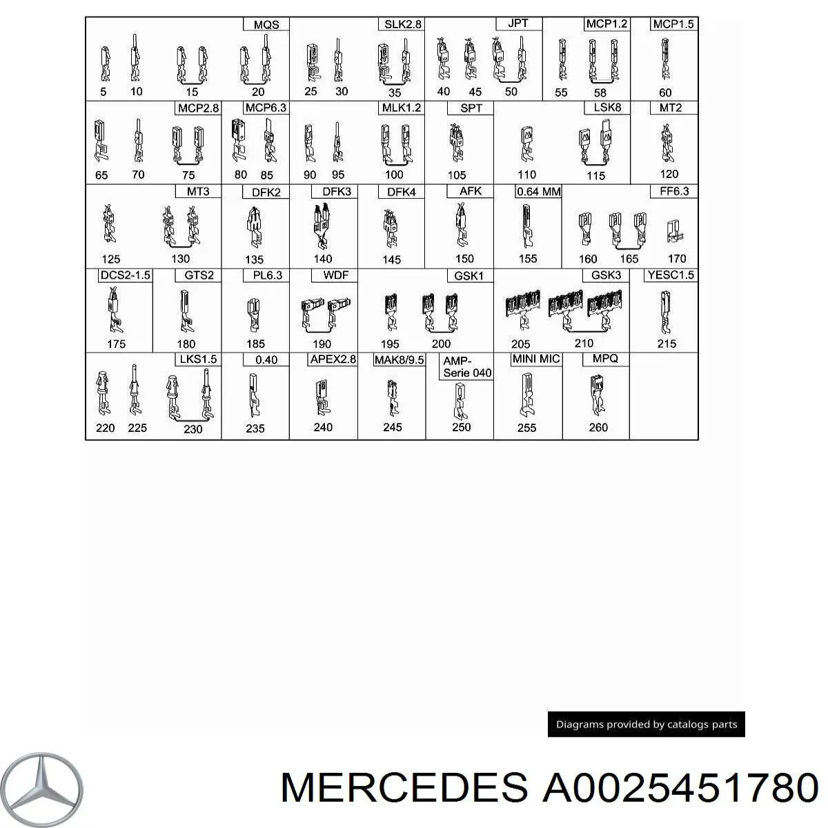 Купить A0025451780 Mercedes 
