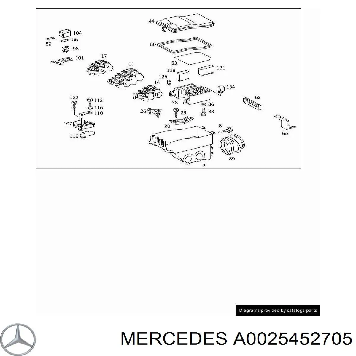 0025452705 Mercedes 