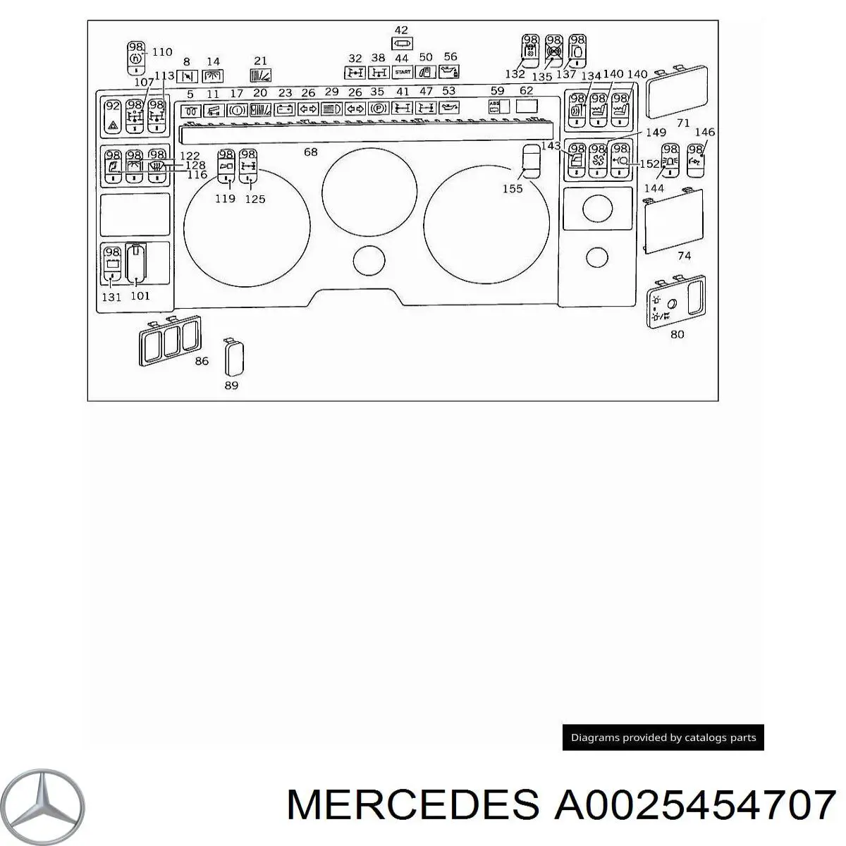 A0025454707 Mercedes 