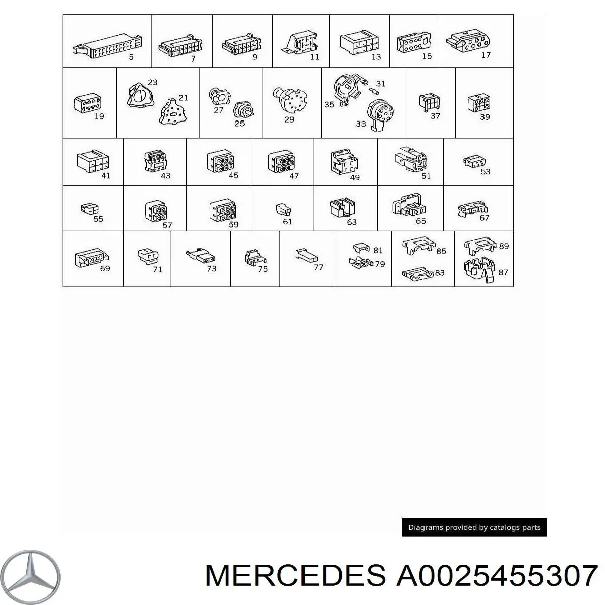 A0025455307 Mercedes 