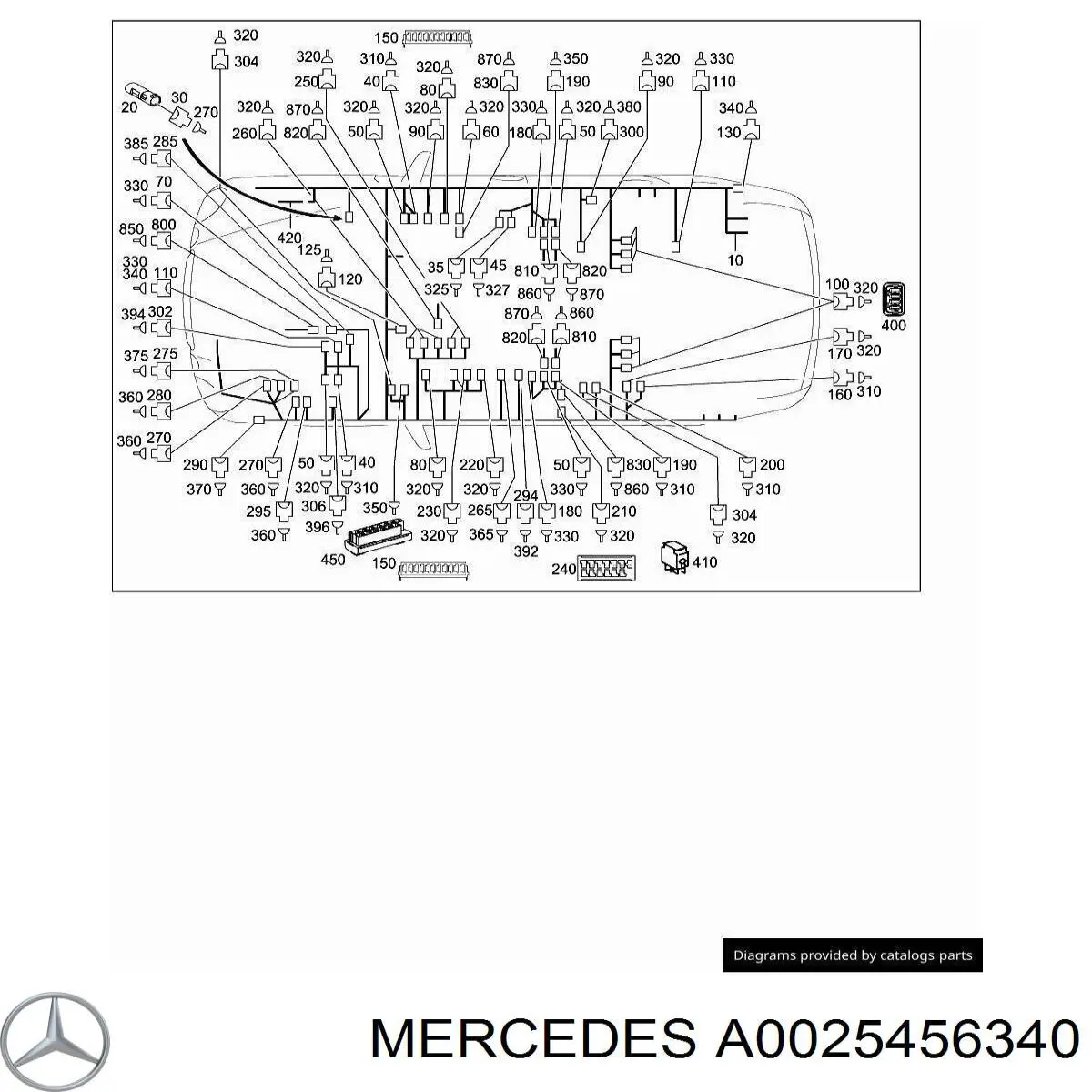 A0025456340 Mercedes 