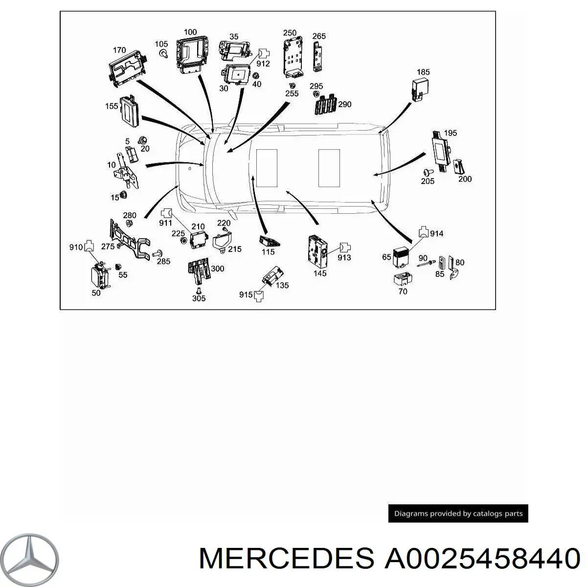 Купить A0025458440 Mercedes 