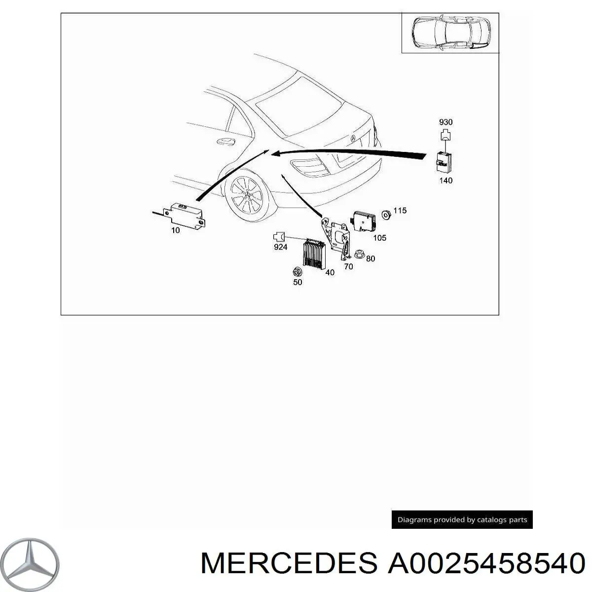  A0025458540 Mercedes