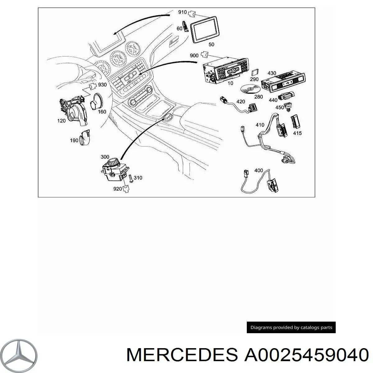 A0025459040 Mercedes 