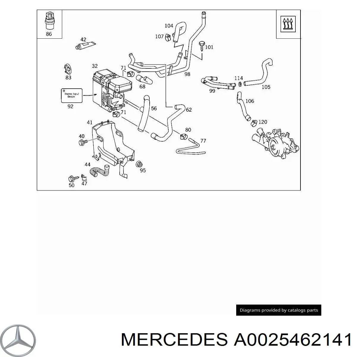 A0025462141 Mercedes 