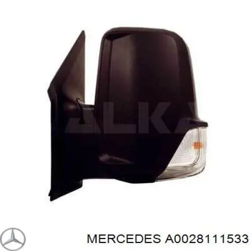 A0028111533 Mercedes Зеркальный элемент левого зеркала заднего вида