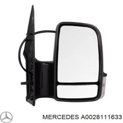 Стекло зеркала заднего вида, правого Mercedes A0028111633 цена, от 73.66 USD