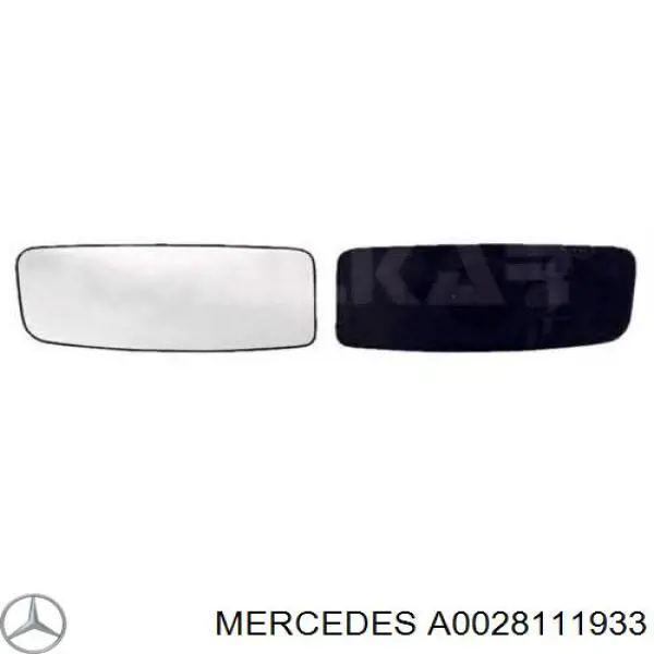 Зеркальный элемент зеркала заднего вида левого Mercedes A0028111933