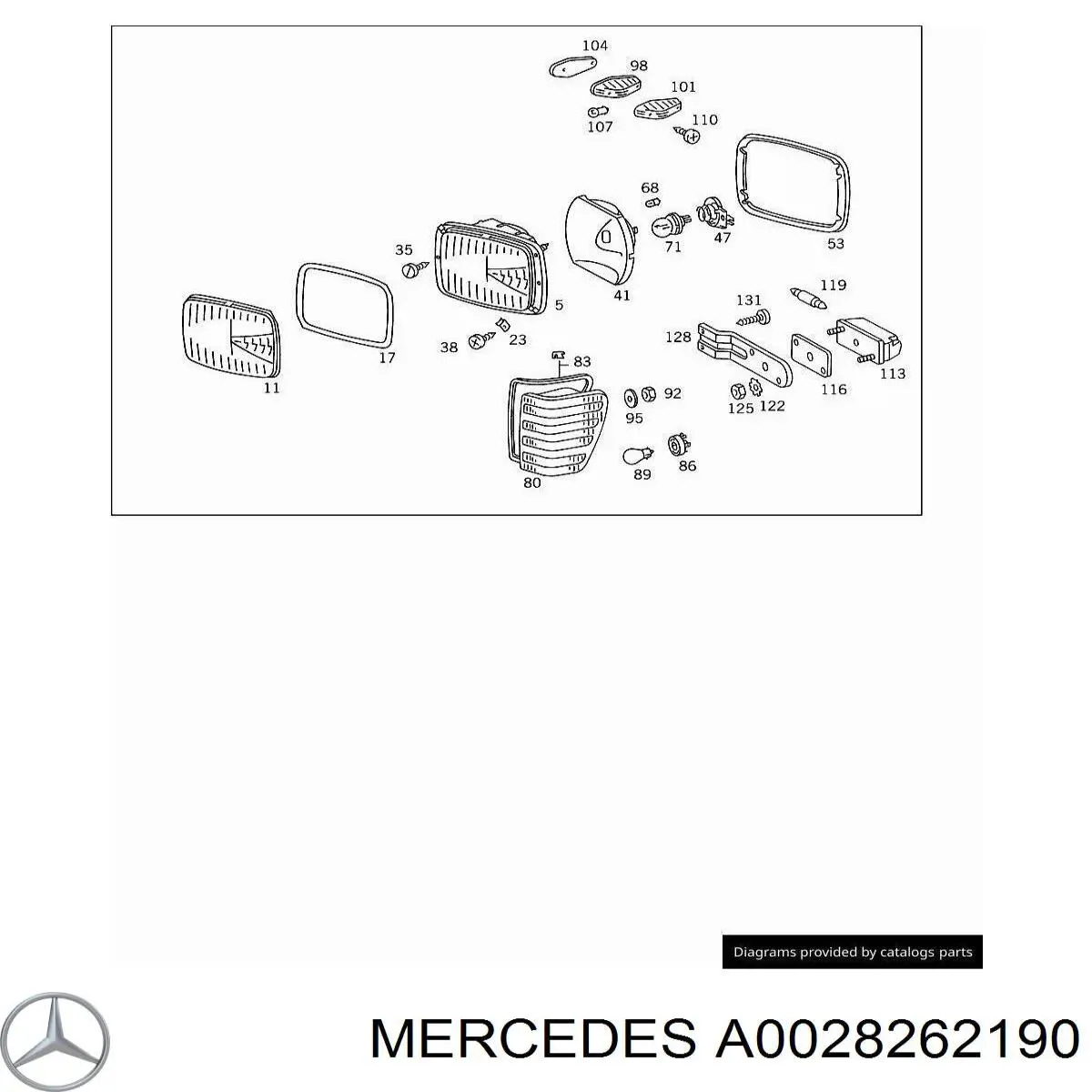 0028262190 Mercedes 
