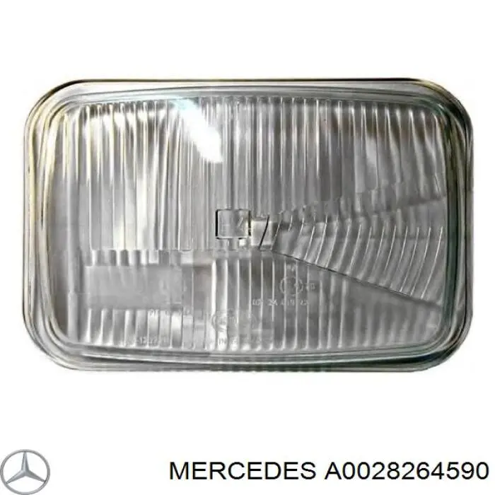 0028264590 Mercedes vidro da luz direita