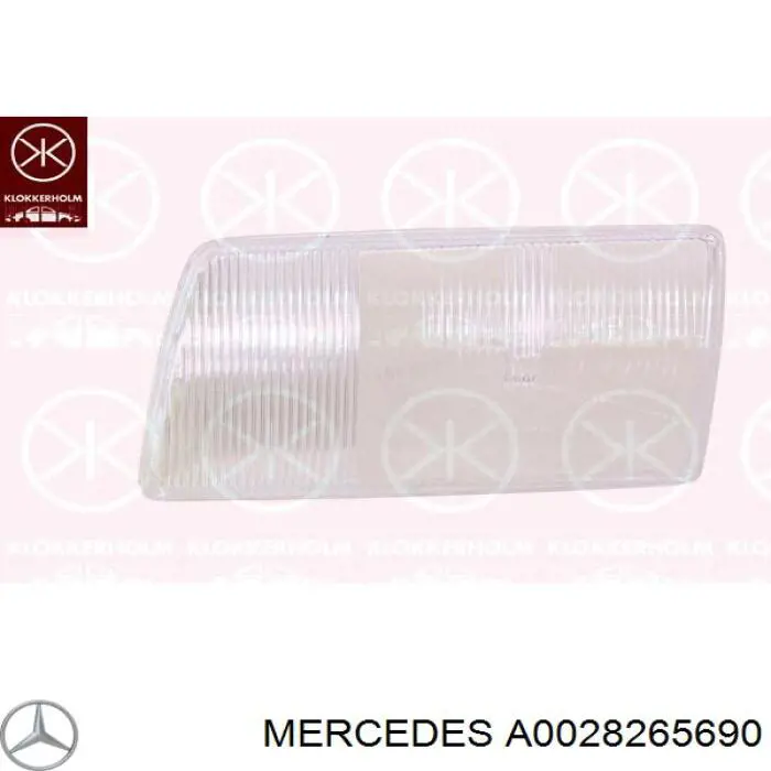 Купить A0028265690 Mercedes Стекло фары левой