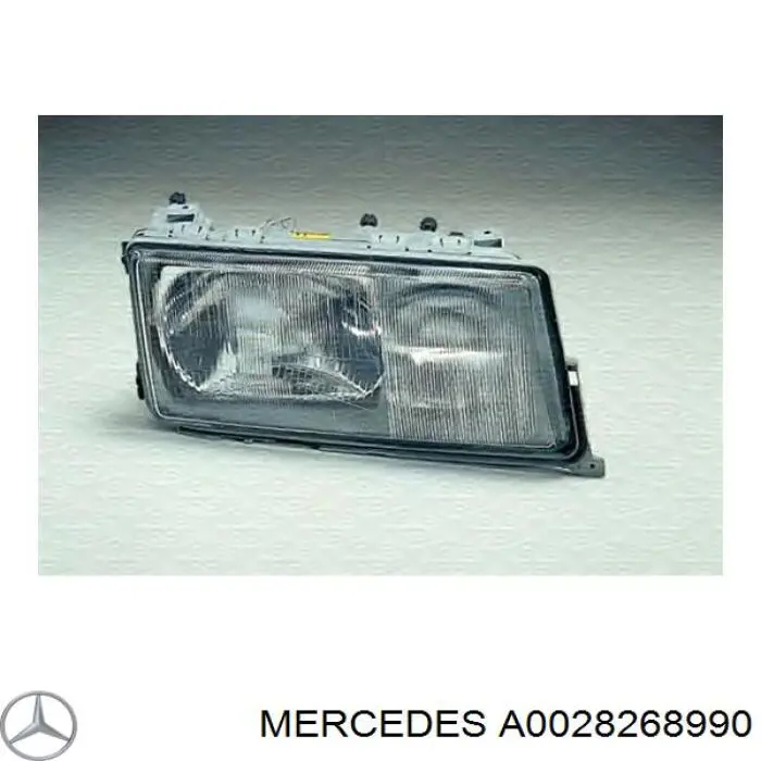 A0028268990 Mercedes стекло фары правой