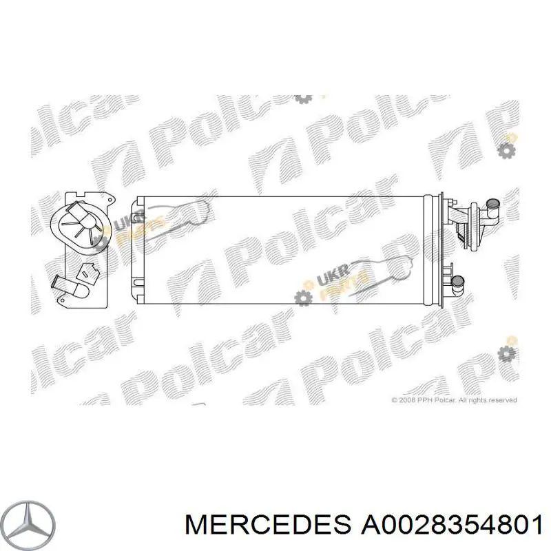 Радиатор печки (отопителя) Mercedes A0028354801 цена, от 23.26 USD