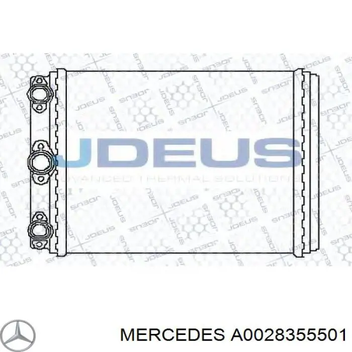 Радиатор печки (отопителя) Mercedes A0028355501