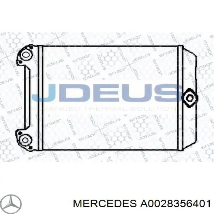 A0028356401 Mercedes радиатор печки