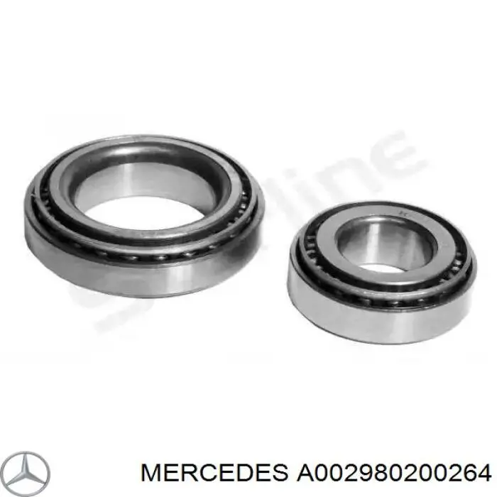 Подшипник ступицы передней наружный A002980200264 Mercedes