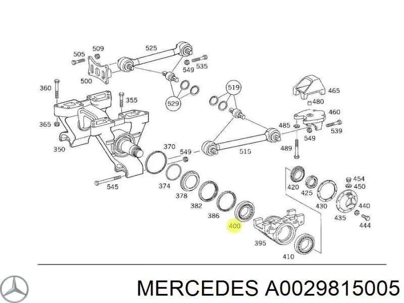A0029815005 Mercedes подшипник ступицы передней/задней