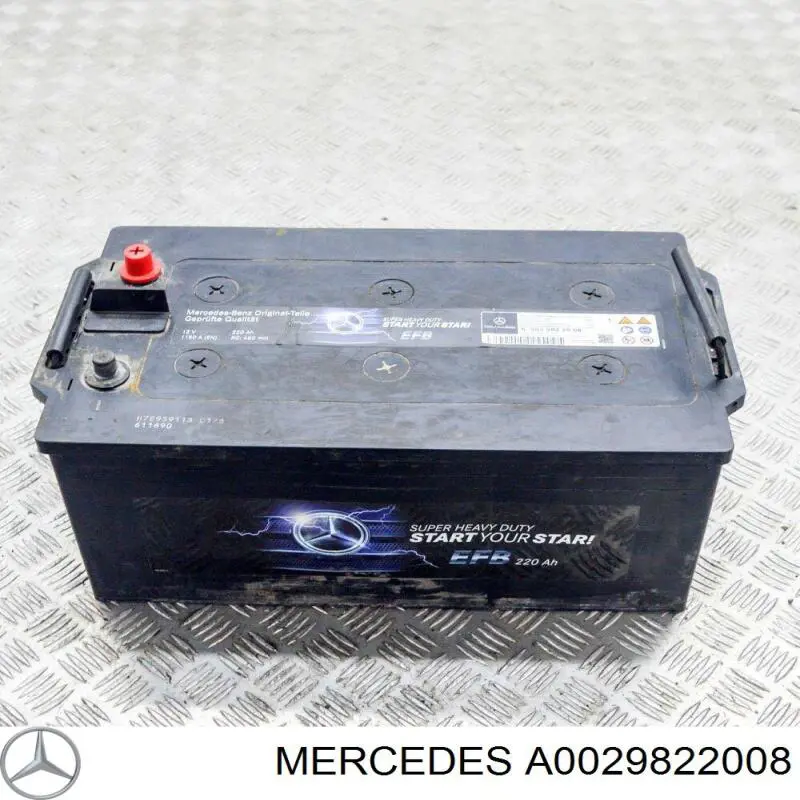 A0029822008 MERCEDES Batería original y equivalente