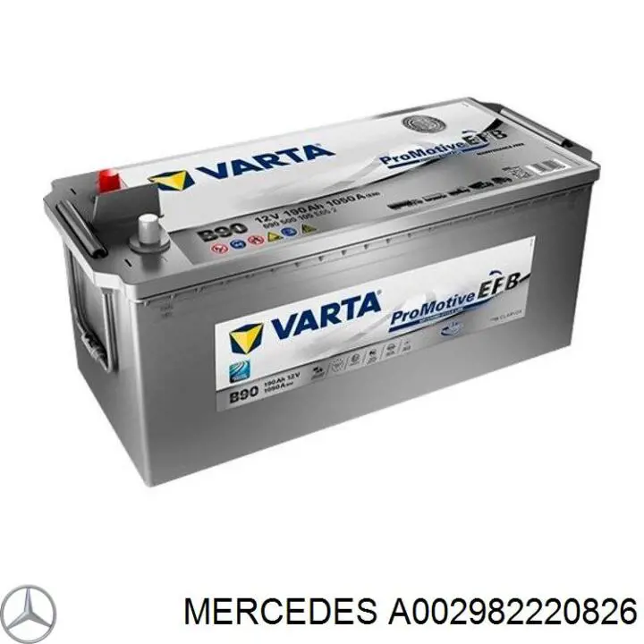 Купить Аккумулятор Mercedes Емкость 190А/ч A002982220826