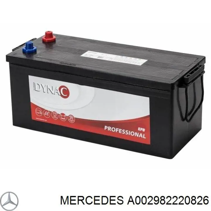 Купить Купить Аккумулятор Mercedes Емкость 190А/ч Напряжение 12В A002982220826