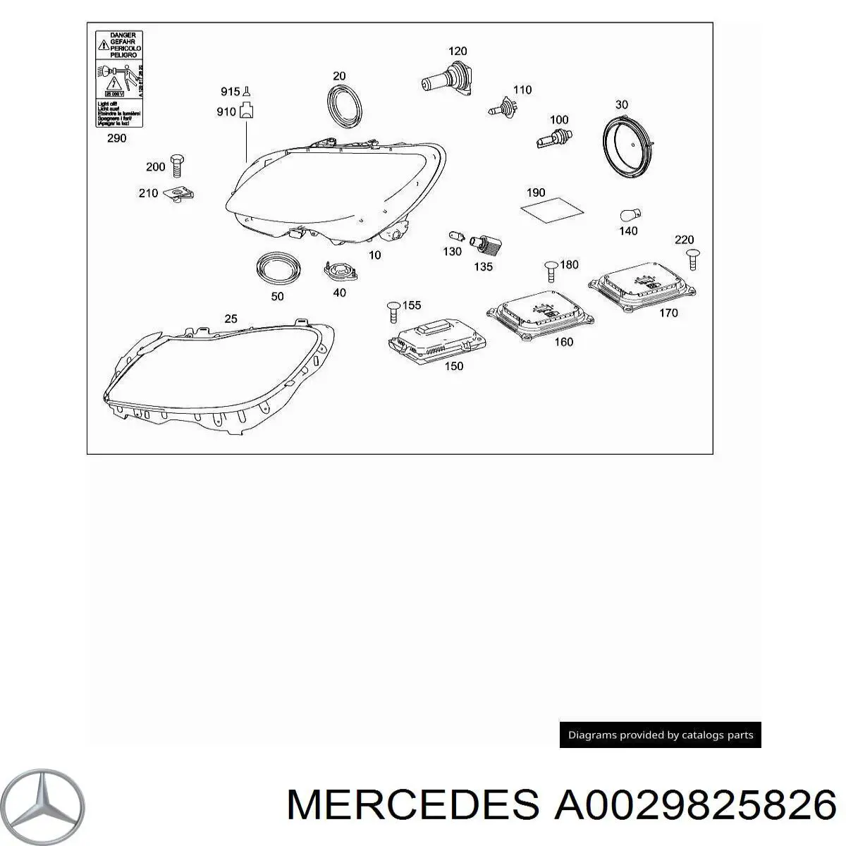 Купить 0029825826 Mercedes 