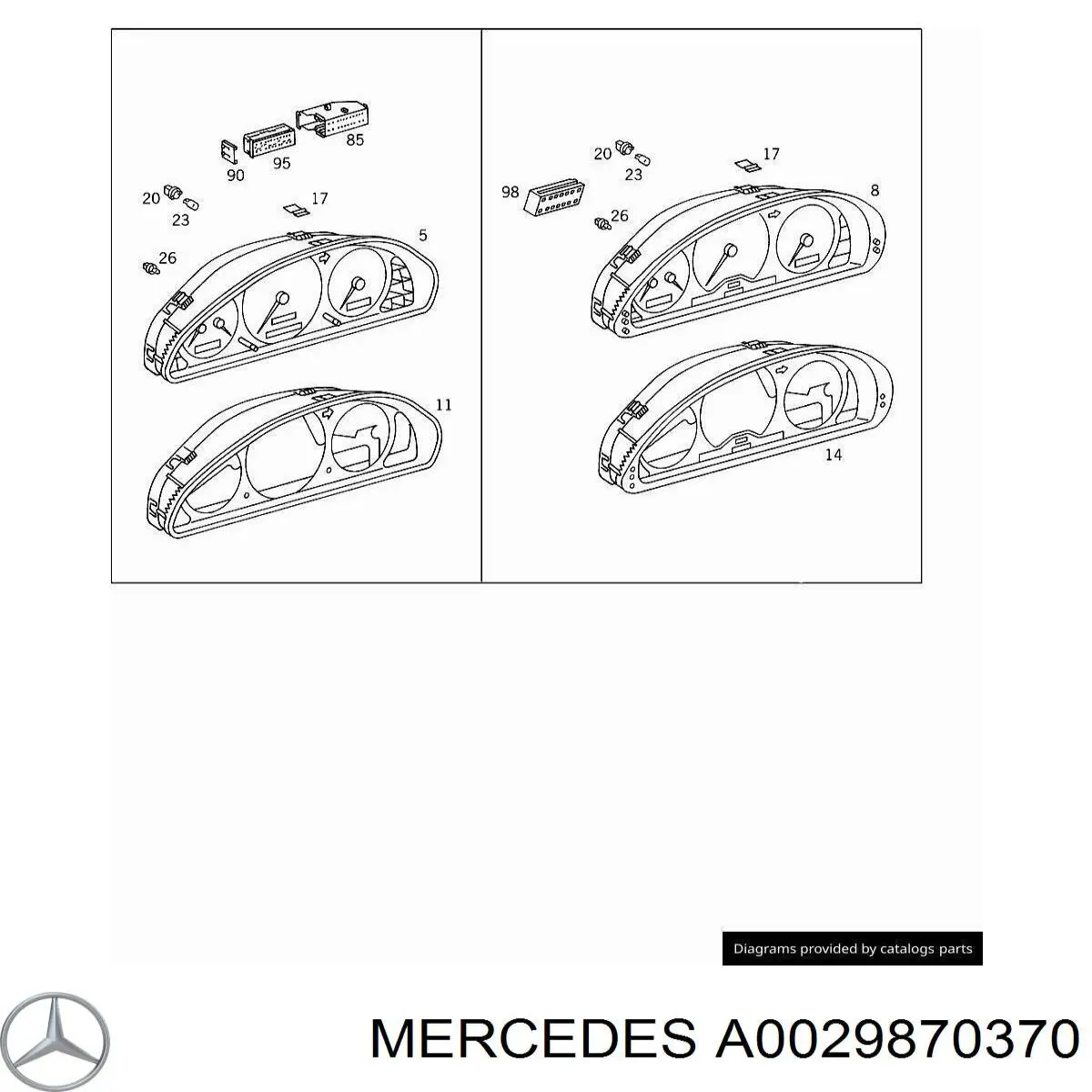 A0029870370 Mercedes 