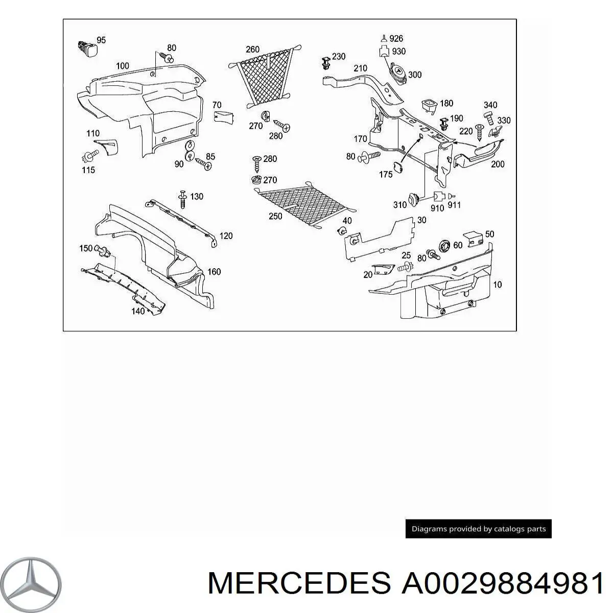  Mercedes A0029884981 цена, от 0.89 USD